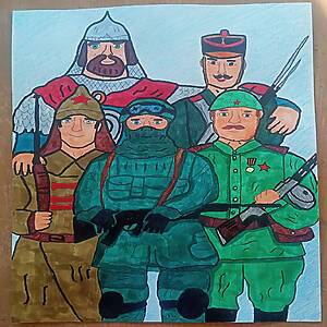 Русские воины.